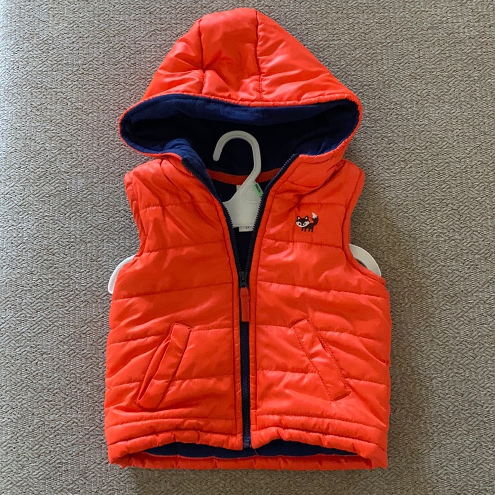 Orange, warm vest